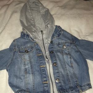 Zip up jean jacket